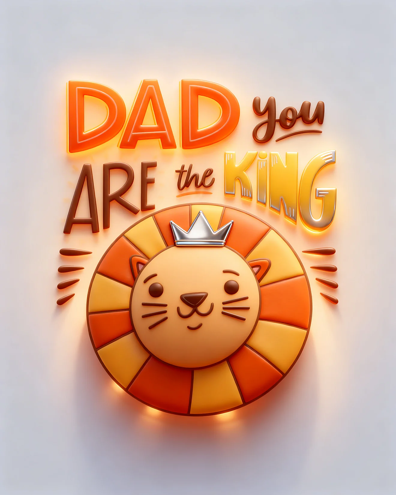 King Dad Love virtual Fathers Day card