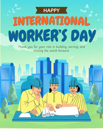 Building The World virtual Labor Day card