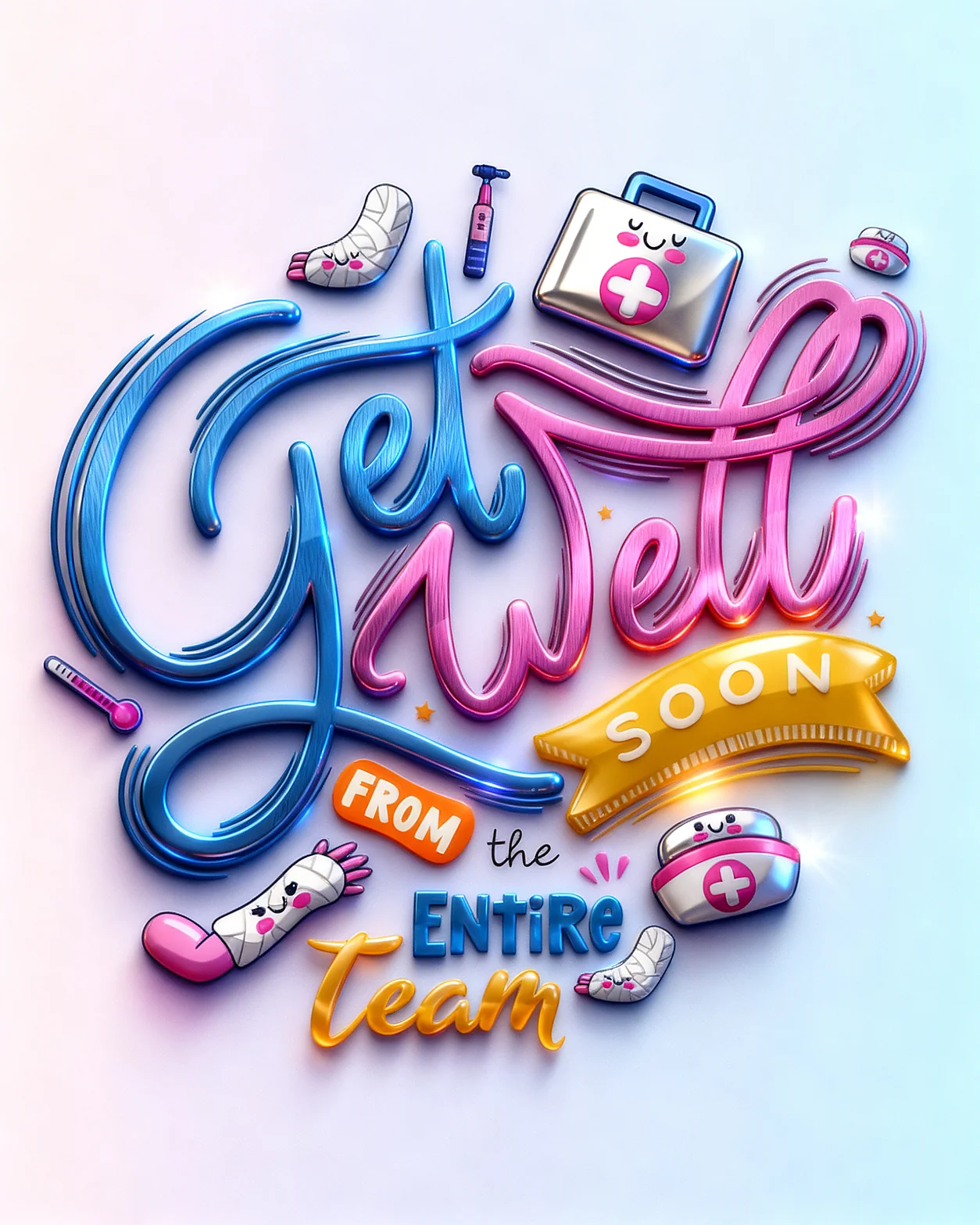 Team Recovery Wishes virtual Get Well Soon card