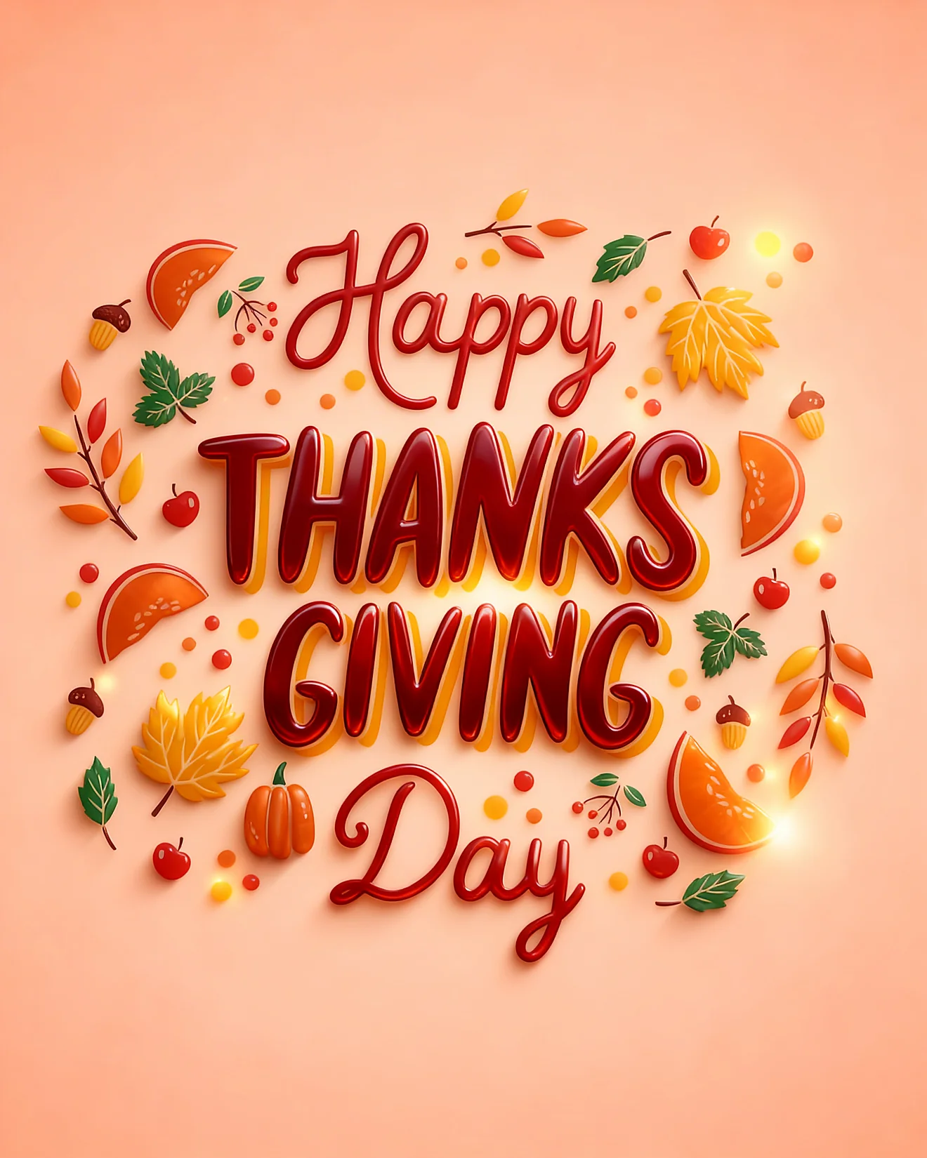 Golden Autumn Gratitude virtual Thanks Giving card