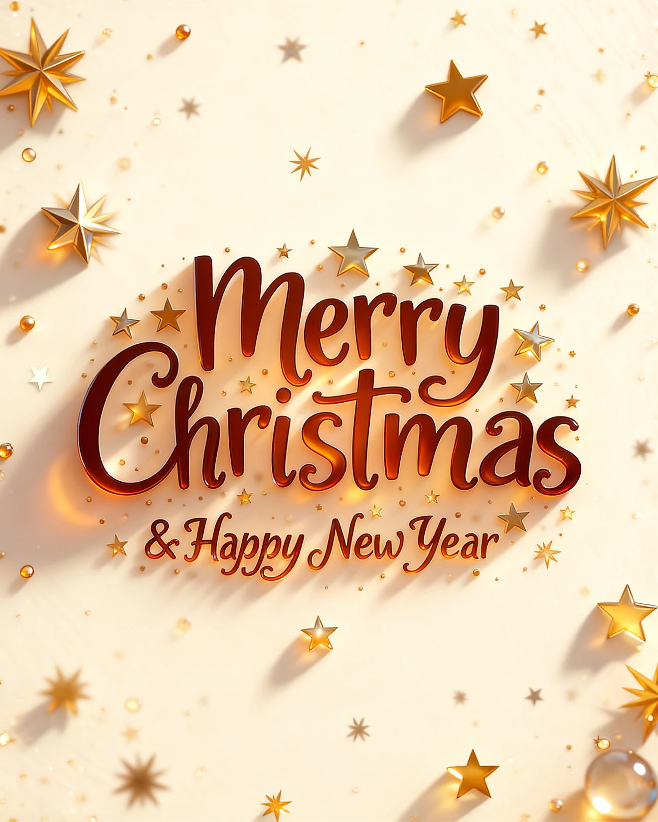 Golden Holiday Sparkle virtual Christmas card