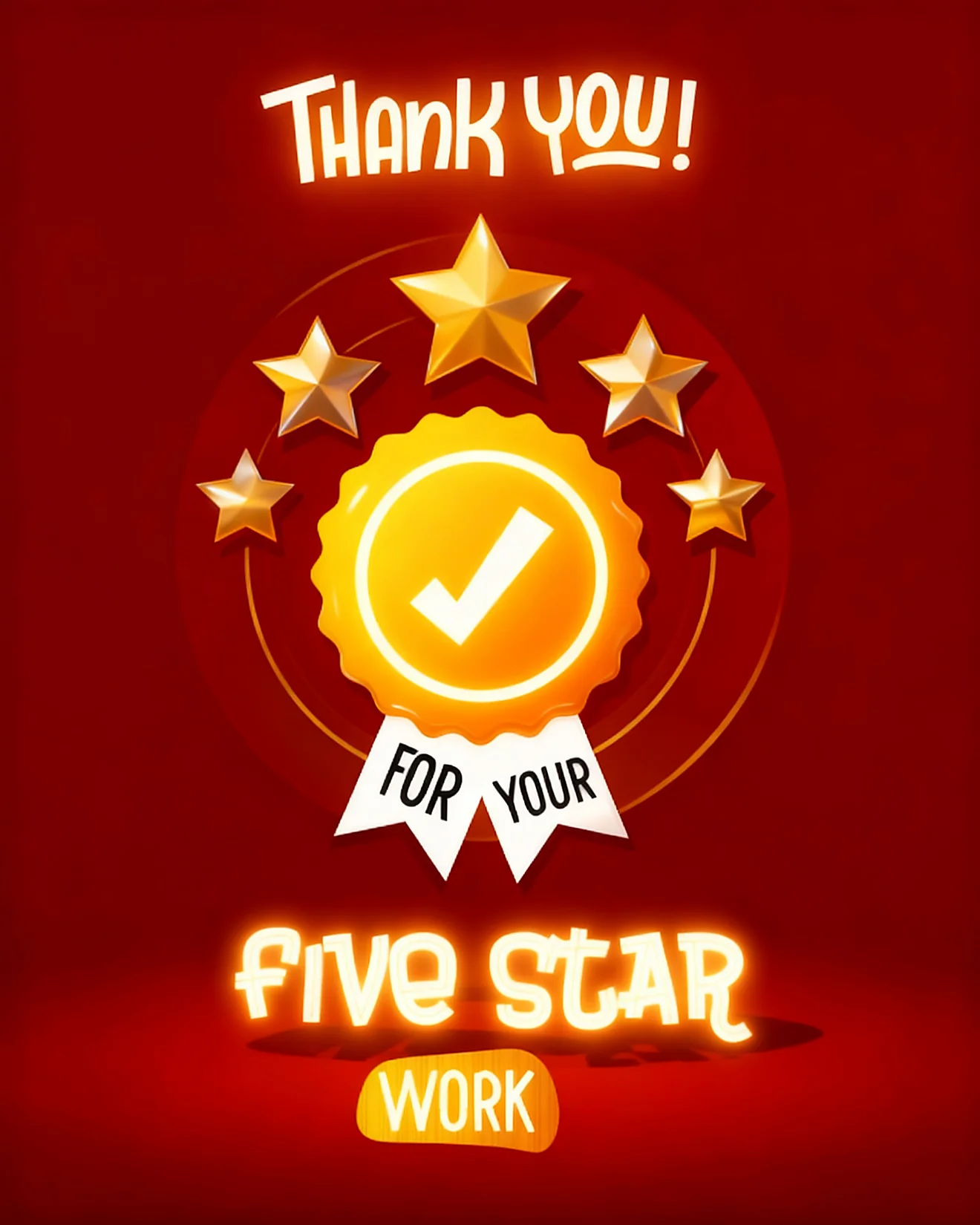 Top Tier Excellence virtual Employee Appreciation card