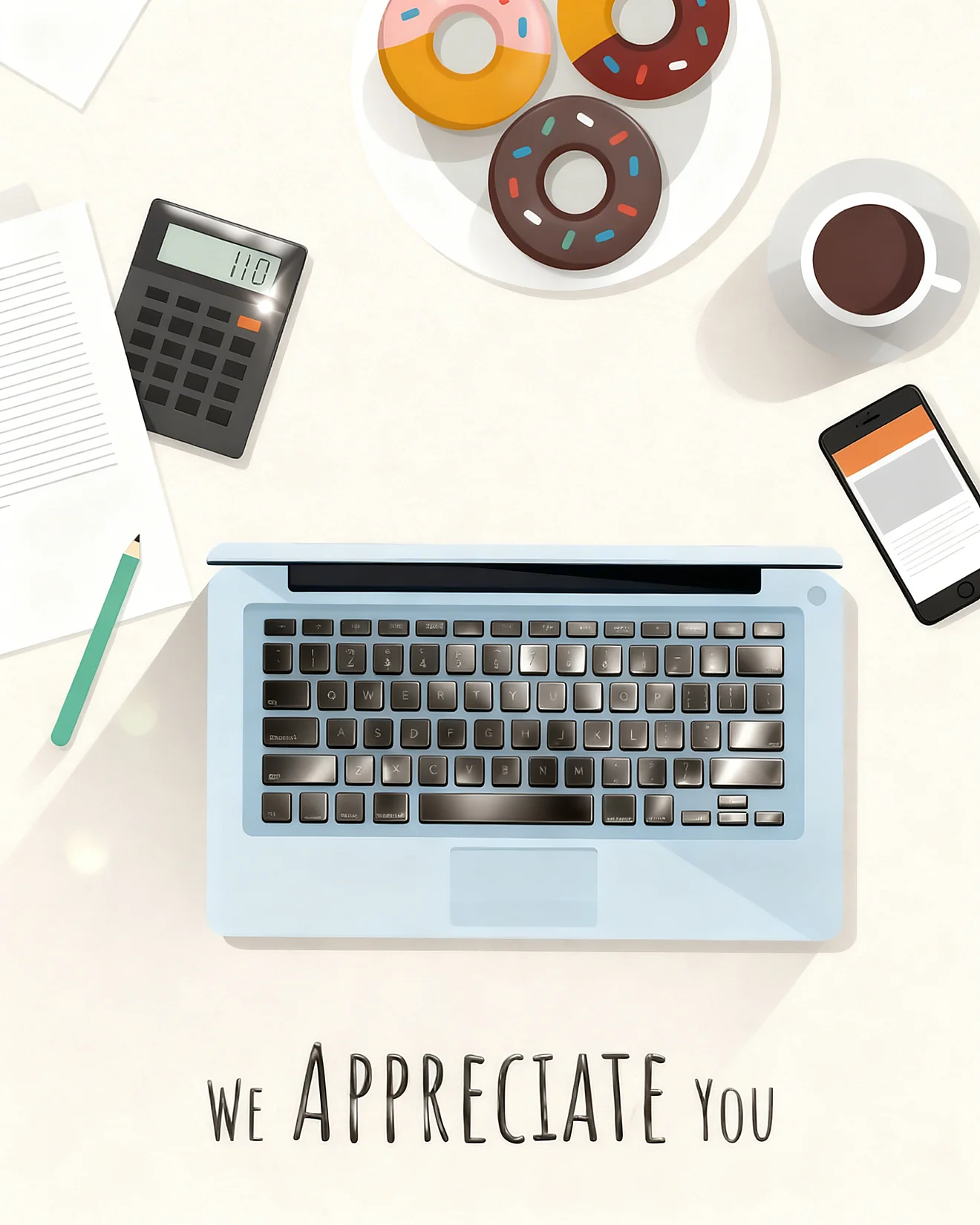 Daily Effort Thanks virtual Employee Appreciation card