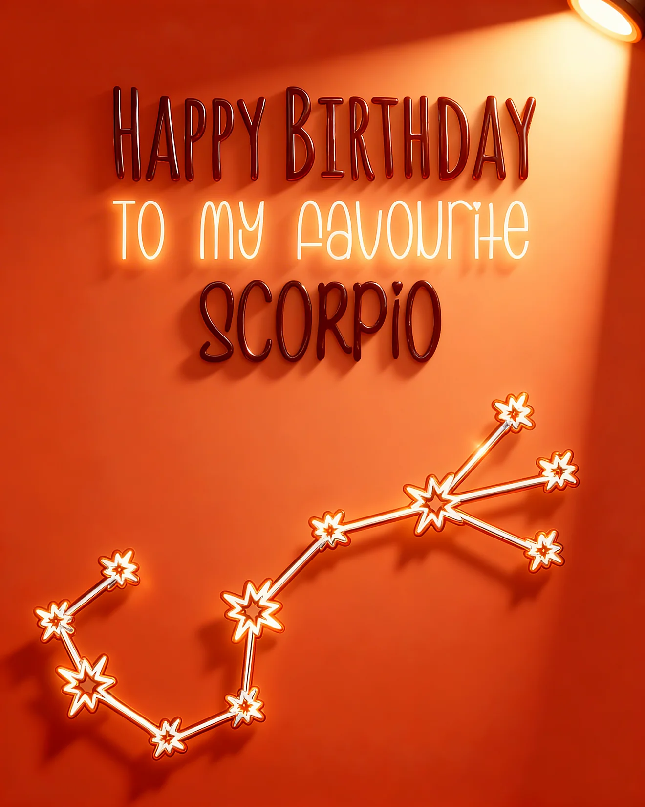 Neon Scorpio Night