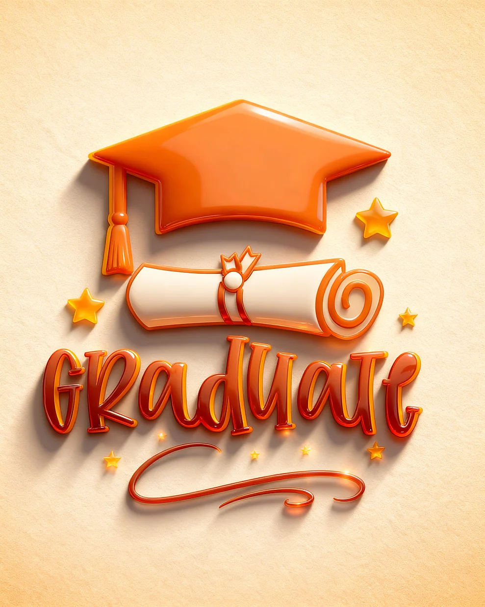 Bright Scholarly Success virtual Graduation Congratulations card