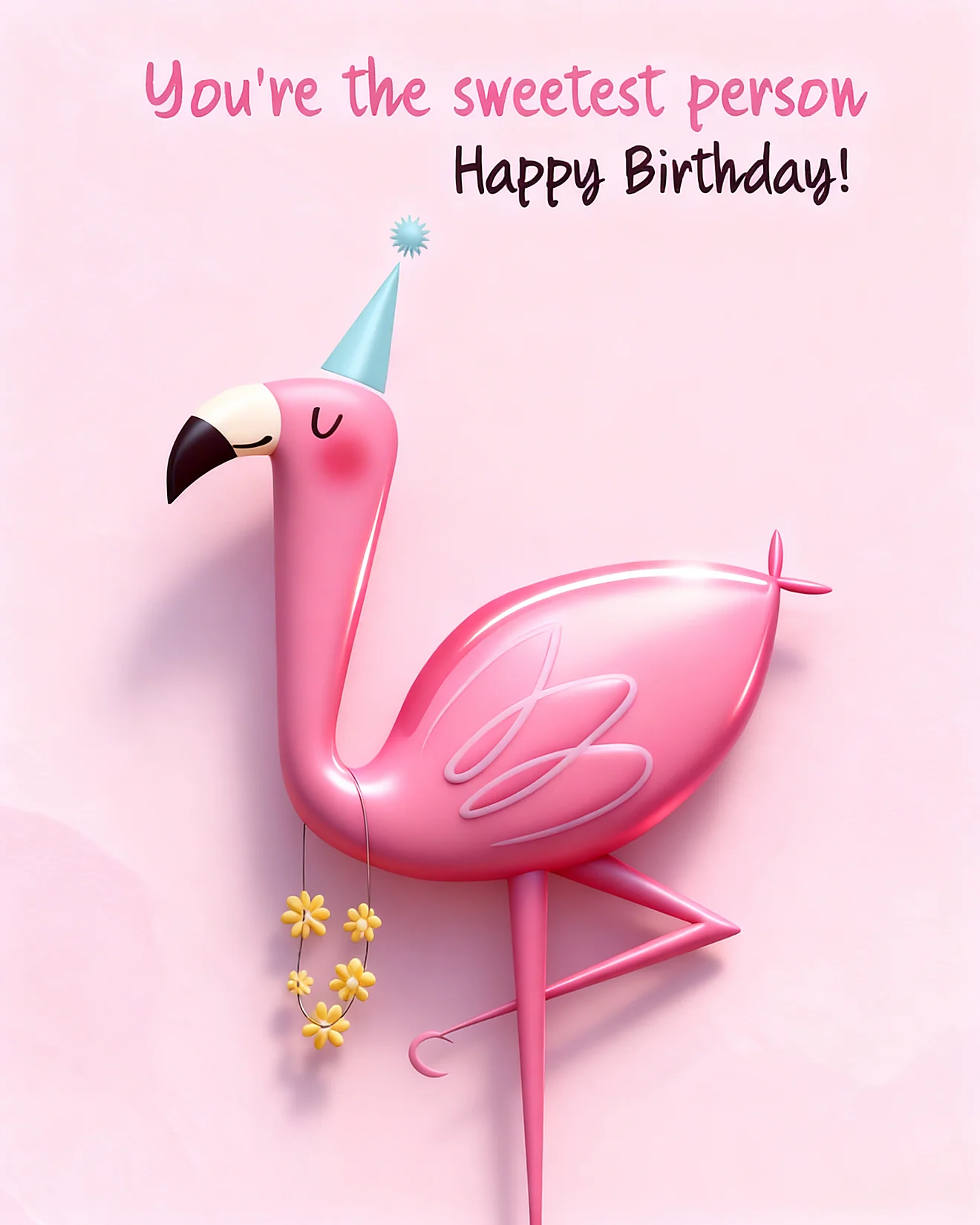 Sweet Flamingo Wishes