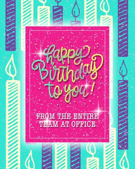 Sparkling Party Wishes virtual Birthday card