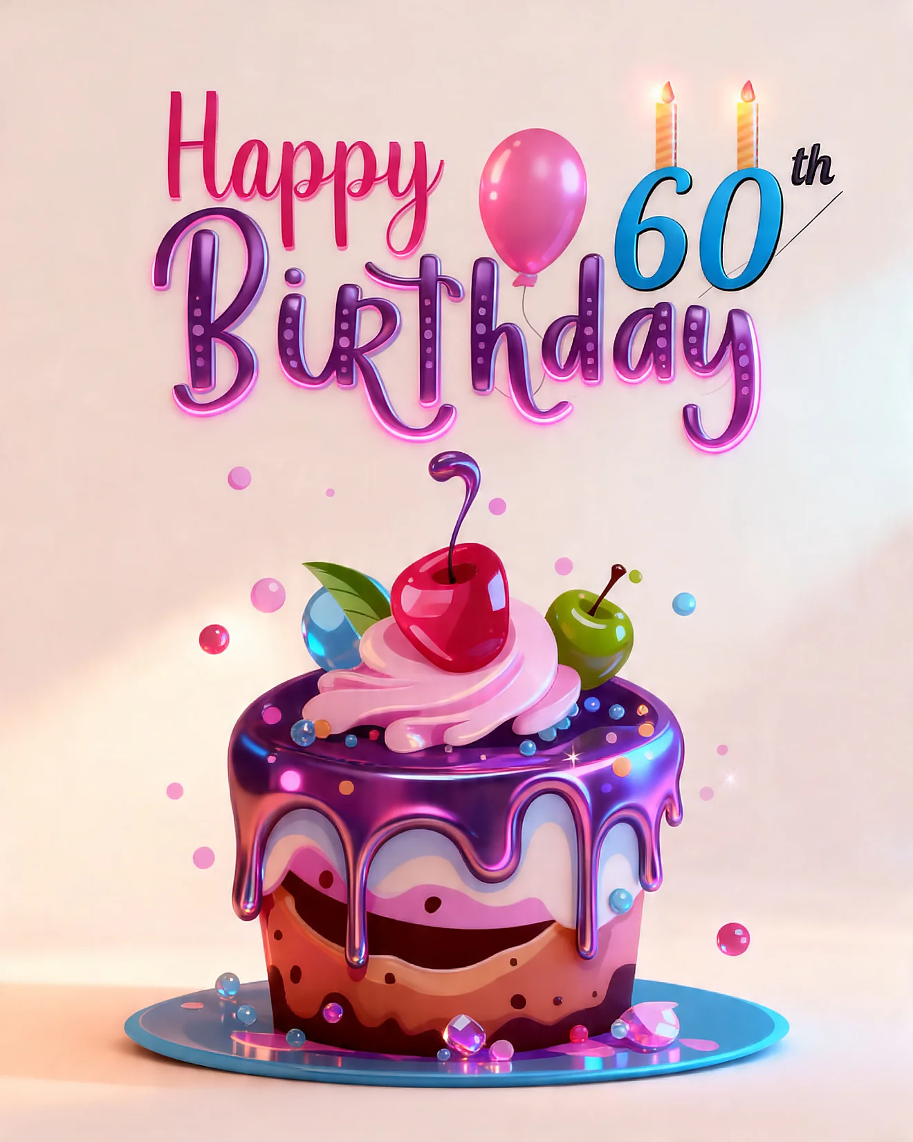 Glossy Sixty Birthday