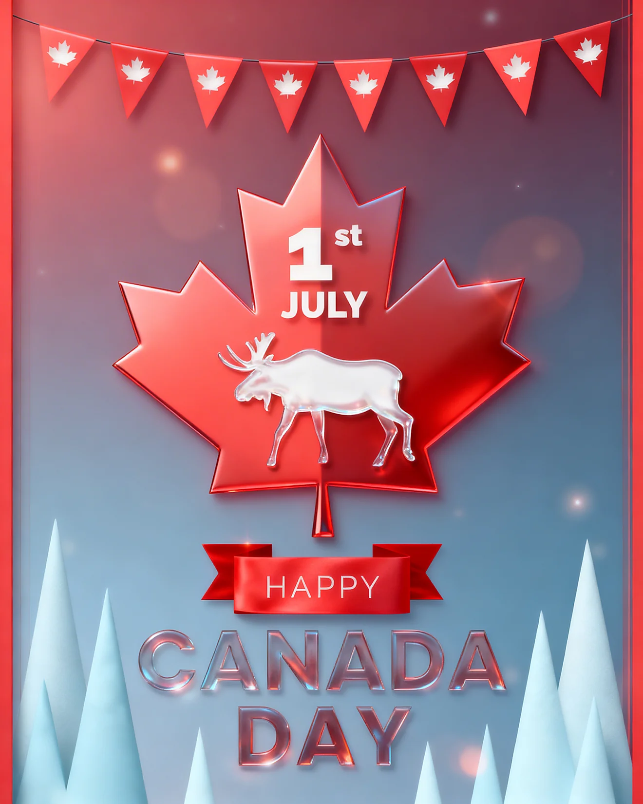 Pride Of The North virtual Canada Day card