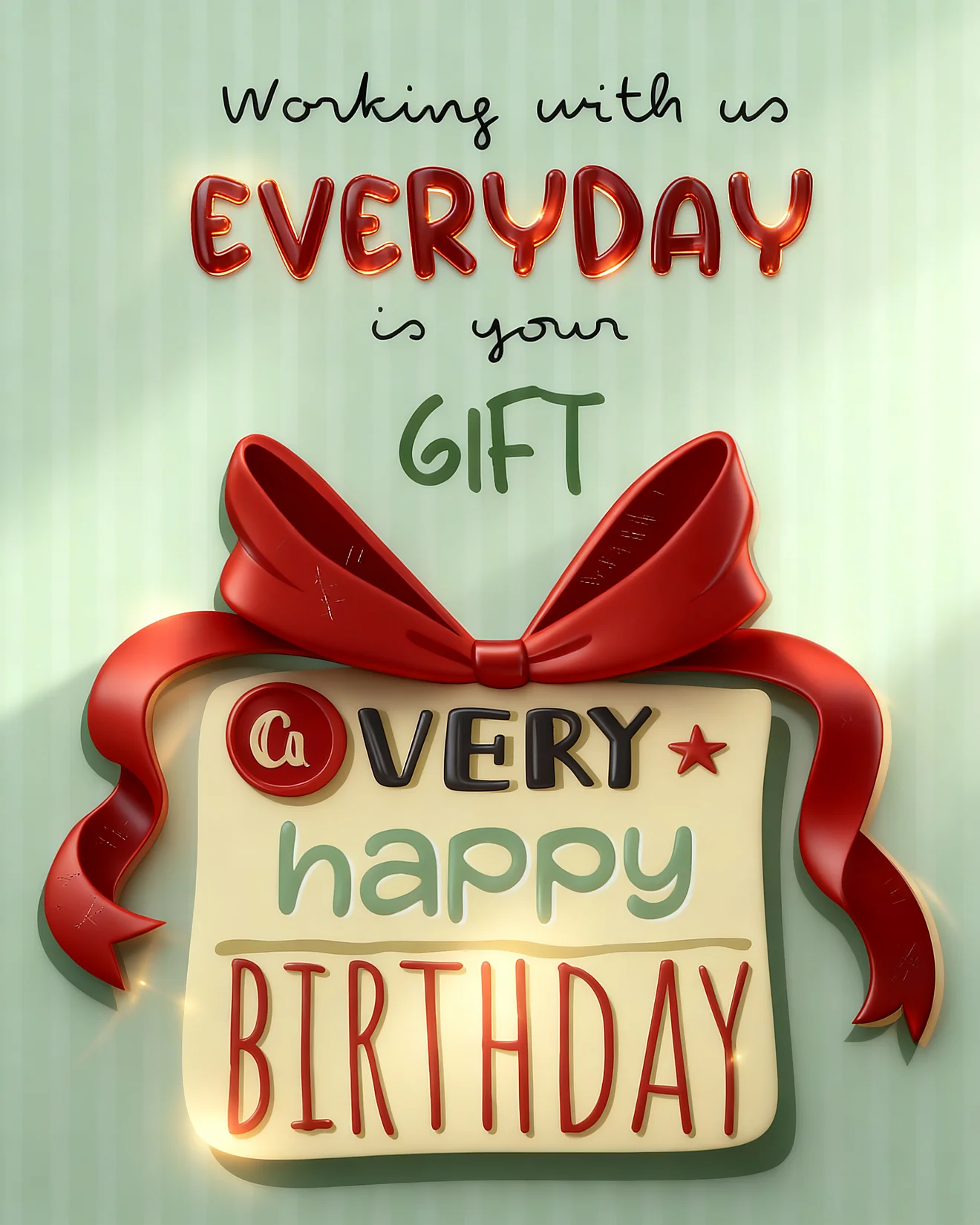 The Ultimate Work Perk virtual Coworker Birthday card