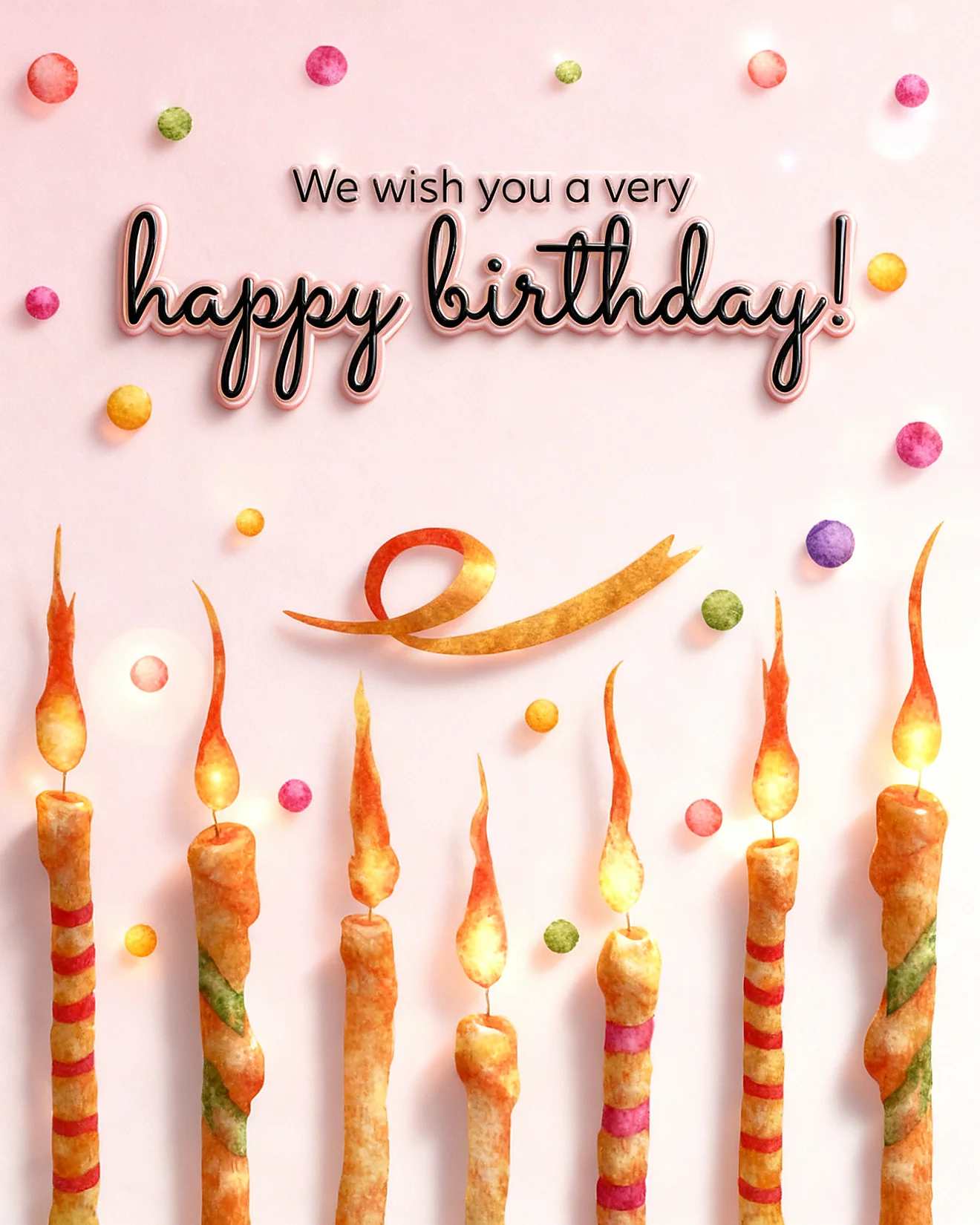 Warm Birthday Glow virtual Birthday card