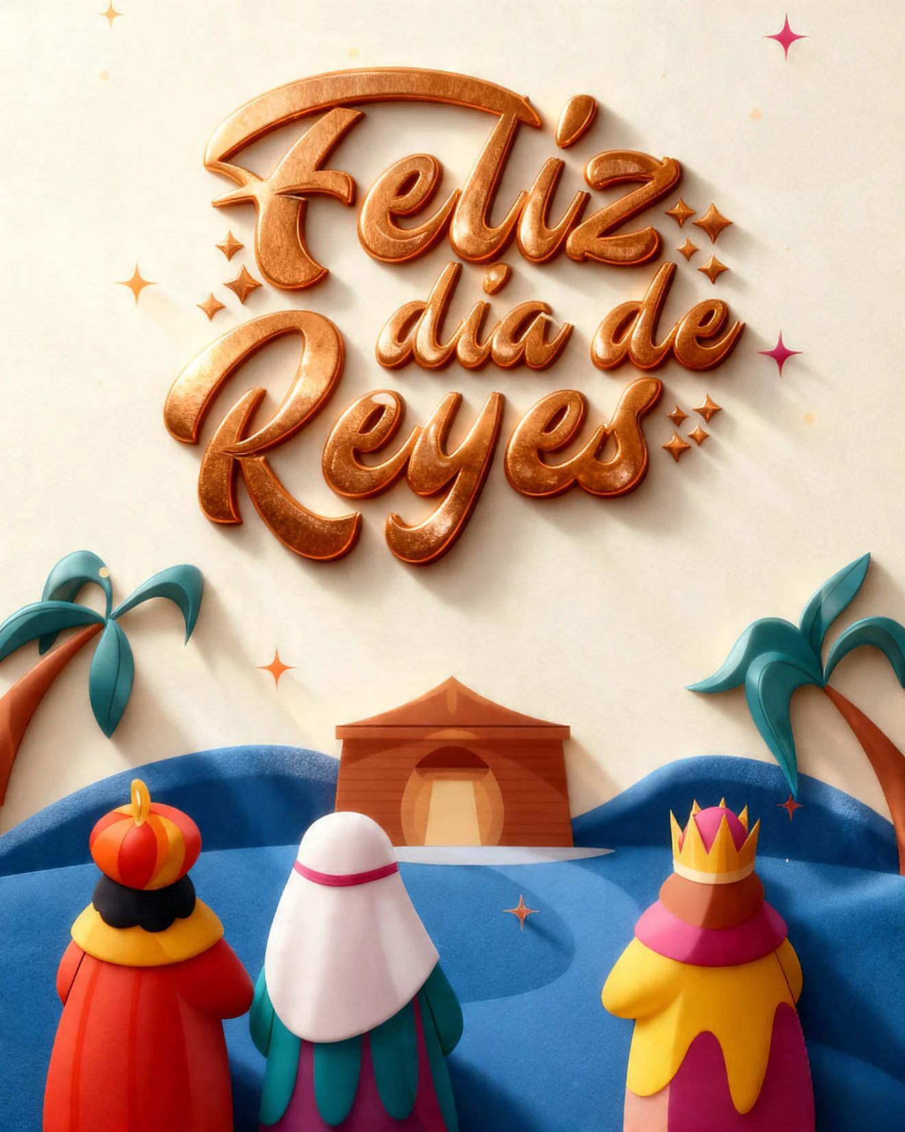 Magical Journey Begins virtual Día de Los Reyes card
