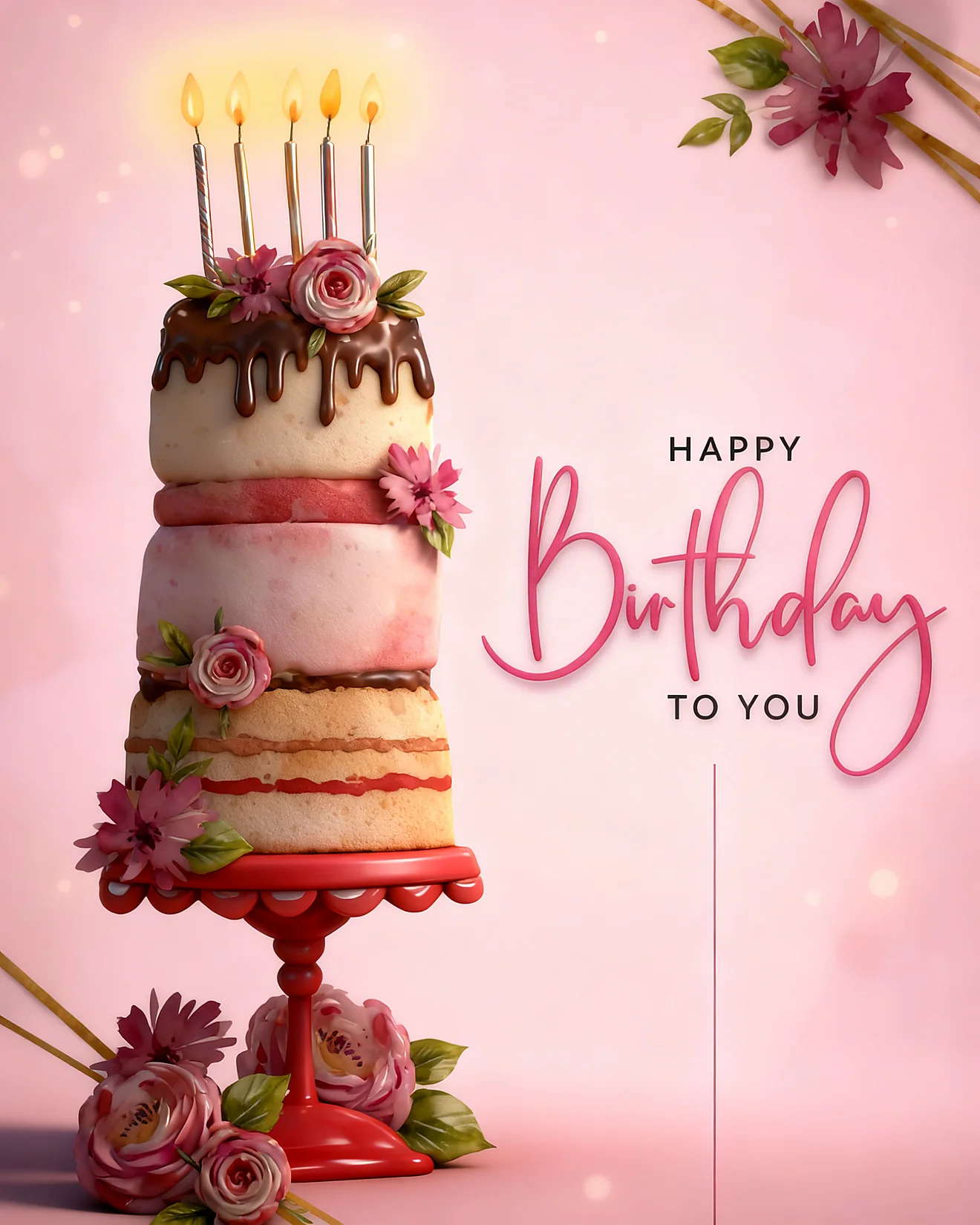 Pink Floral Celebration