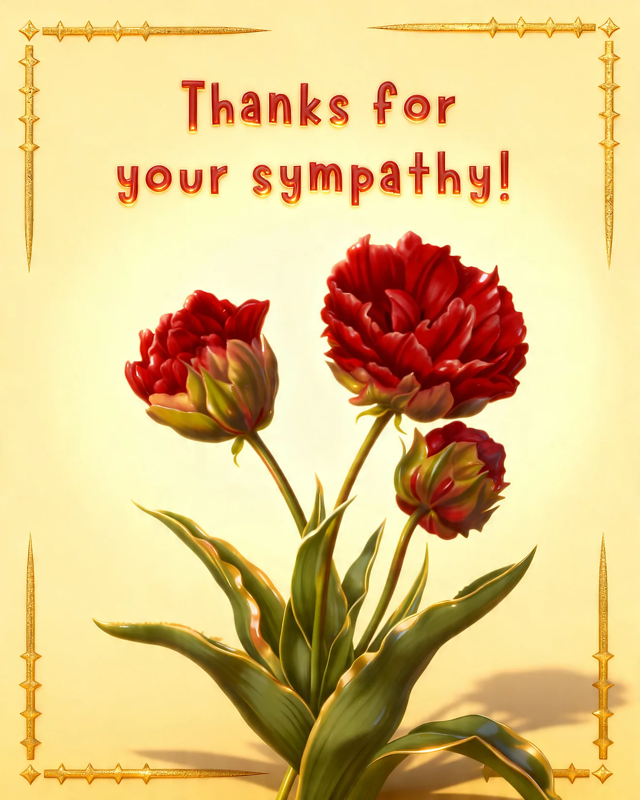 Heartfelt Red Peony Appreciation