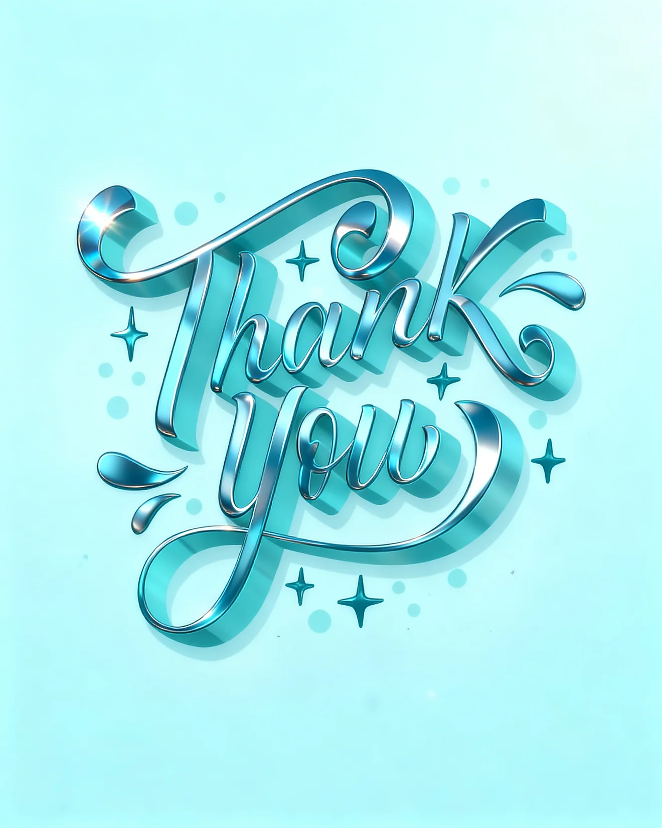 Sophisticated Metallic Thanks