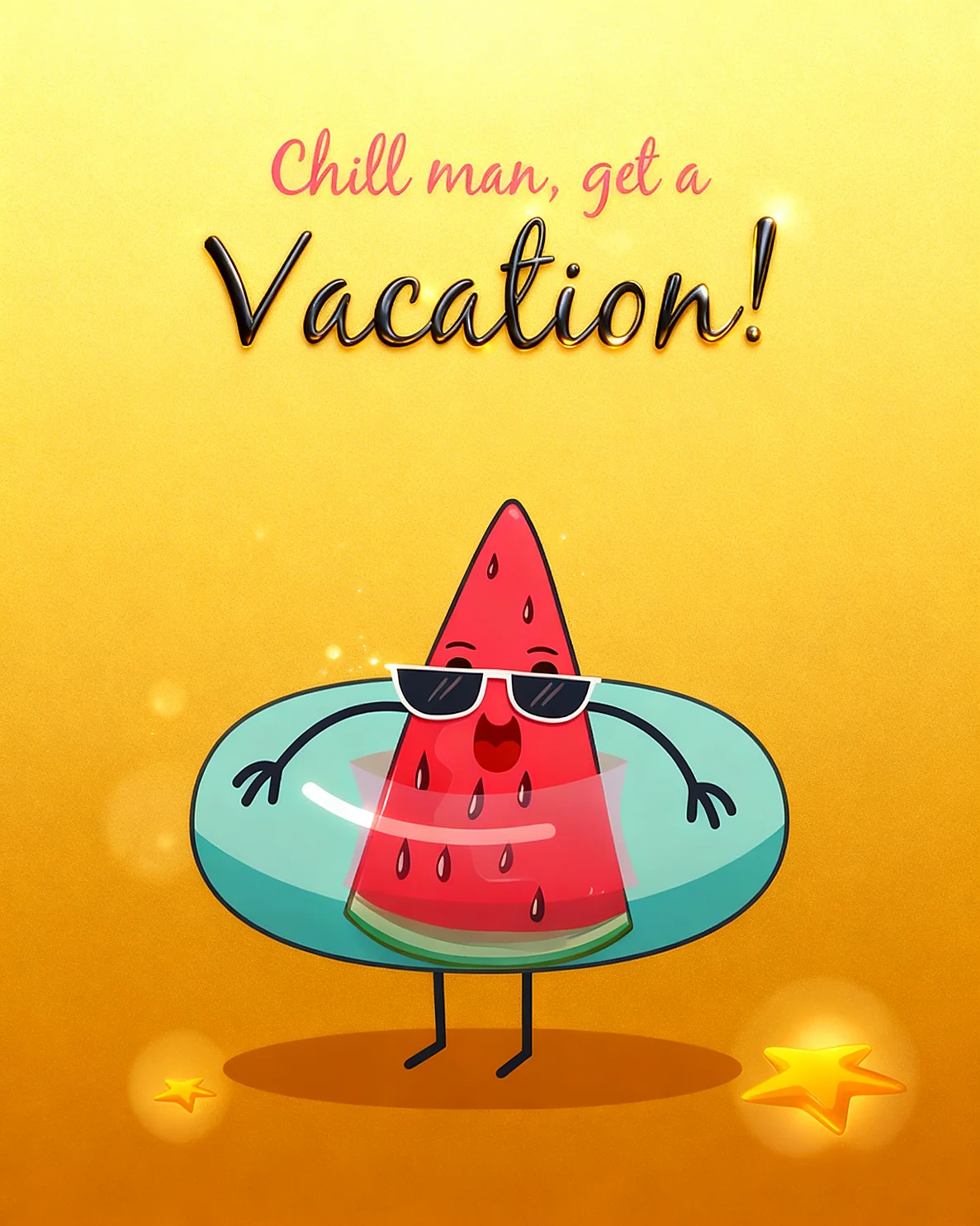 Relaxing Reward Vibes virtual Employee Appreciation card