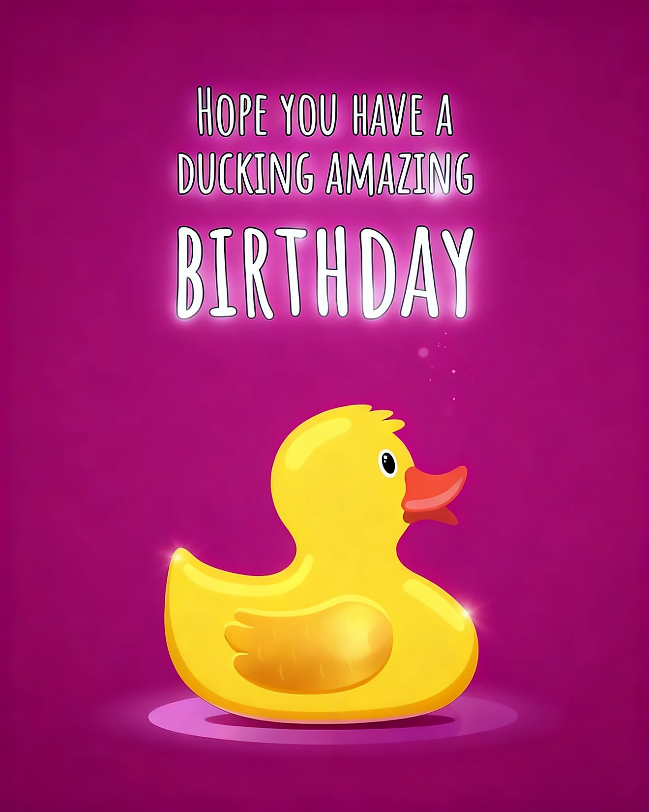 Ducking Amazing Birthday virtual Funny Birthday card