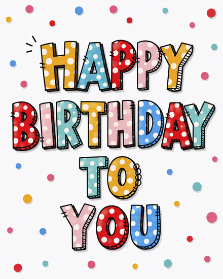 Confetti And Cheer virtual Birthday card