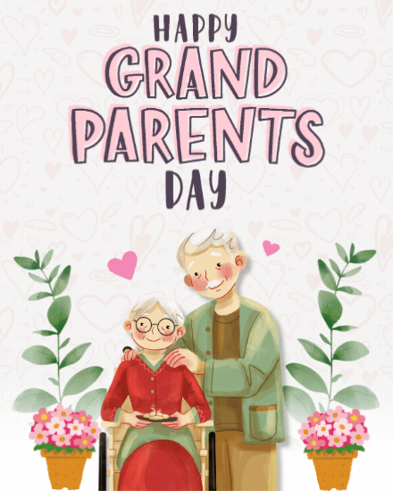 Together Through Everything virtual Grandparents Day card