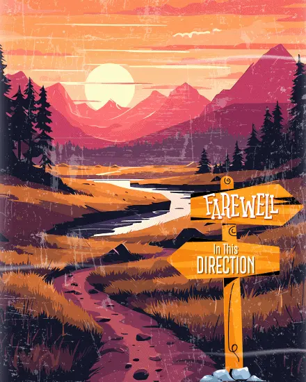 In This Direction virtual Farewell (GoodBye) card