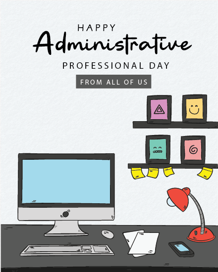 Our Office Star virtual  Administrative Professionals Day card