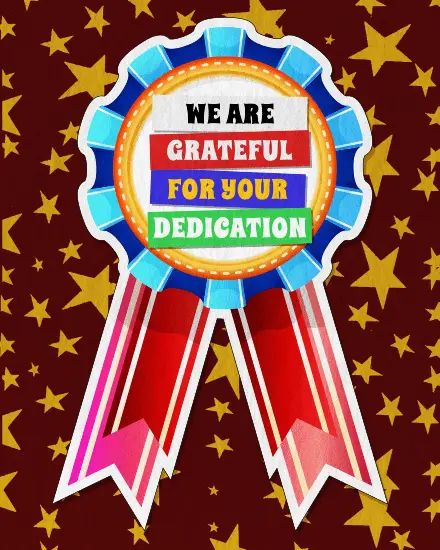 Grateful Dedication virtual Employee Appreciation card