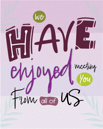 Glad We Met virtual Nice Meeting You card