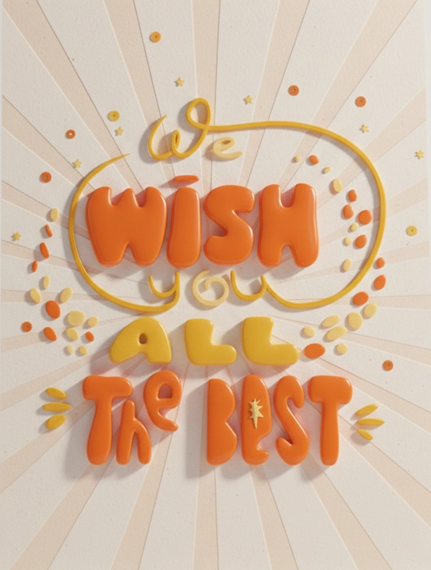 Sparkling virtual Farewell (GoodBye) card