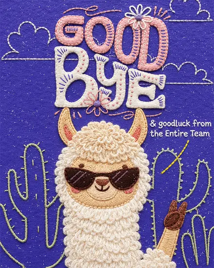 Cool Llama Wave