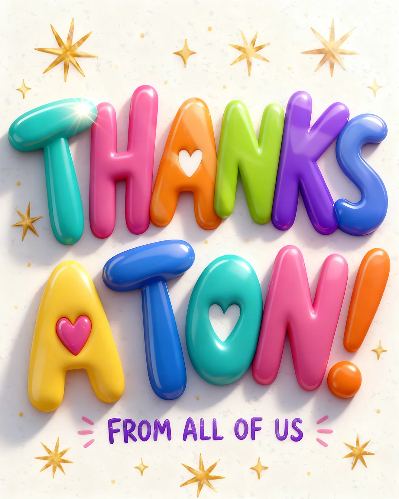 Thanks A Ton virtual Thank You card