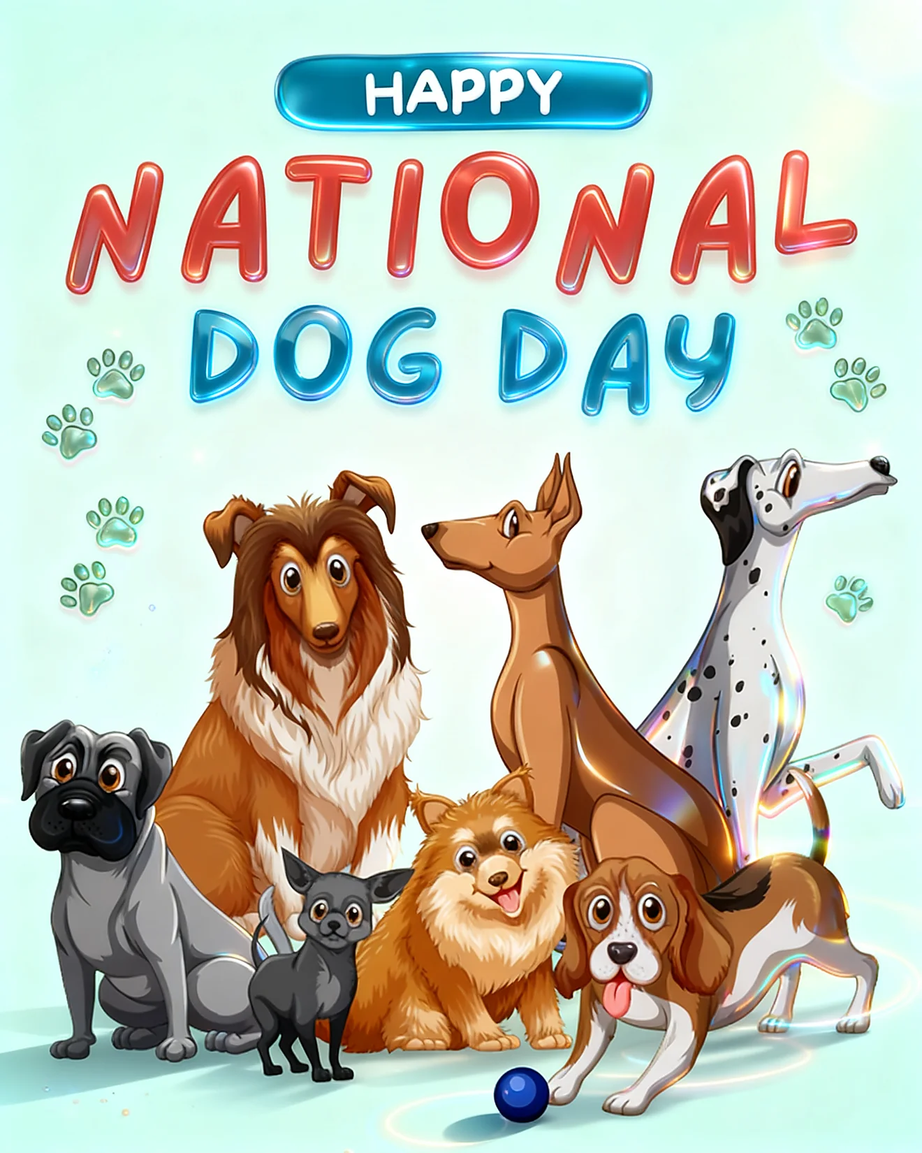 Six Playful Pups