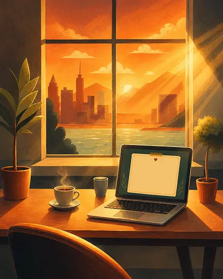 Golden Sunset Gratitude