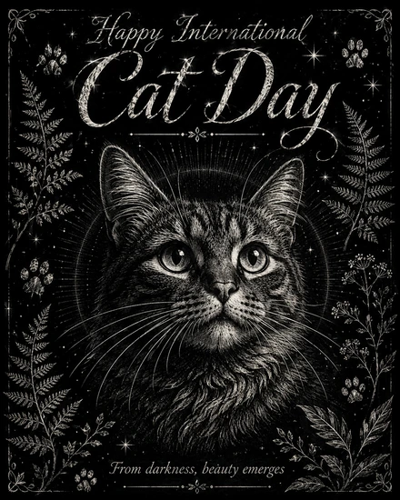 Mystical Feline Elegance