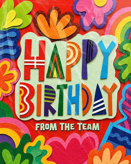 Bright Team Energy virtual Birthday card