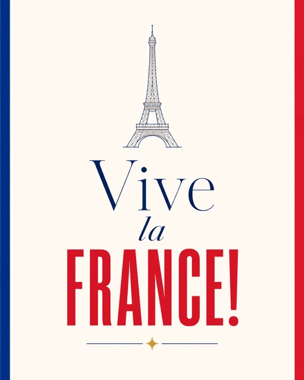 Vive La France virtual Bastille Day card