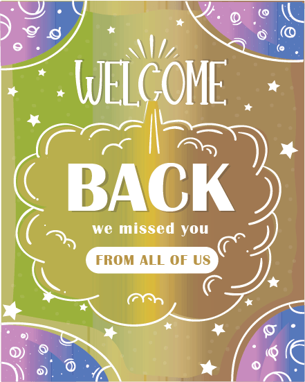 Joyful Office virtual Welcome Back card