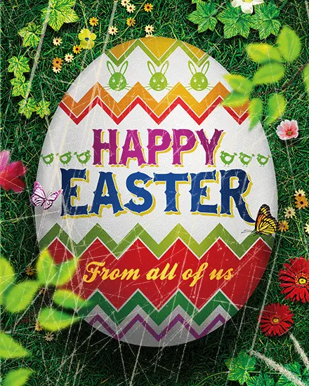 Zigzag Patterned Egg