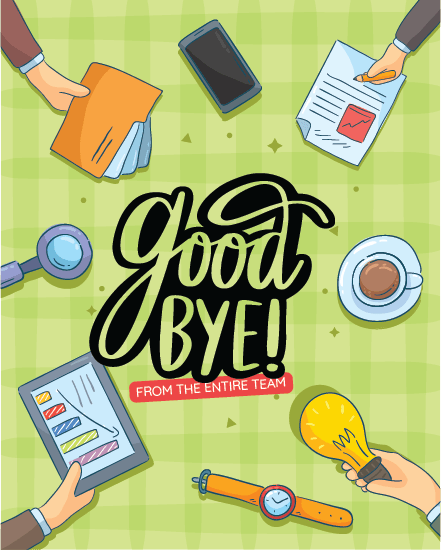 Office Flat Layout virtual Good Luck card