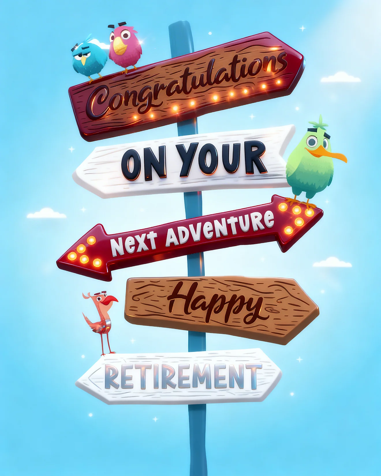 Next Journey Success virtual Retirement card