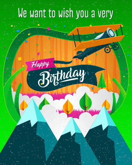 Wish You Well virtual Coworker Birthday card