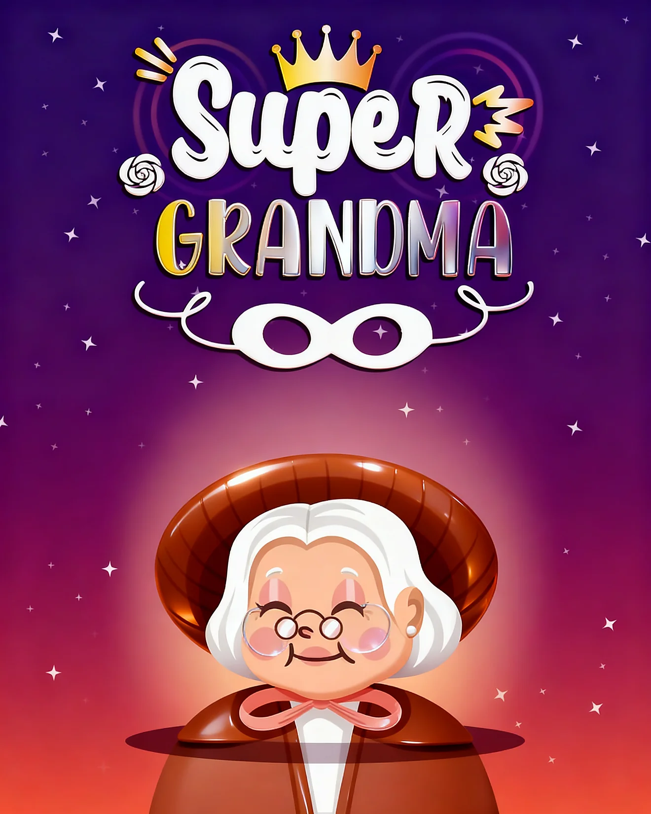 Crown For Super Grandma virtual Grandparents Day card