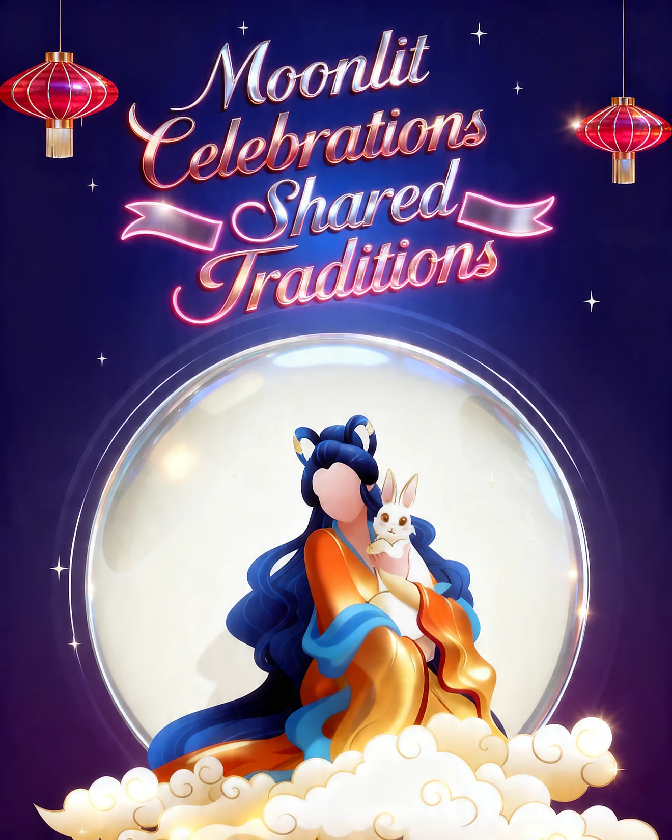 Cherished Moonlit Memories virtual Mid Autumn Festival card