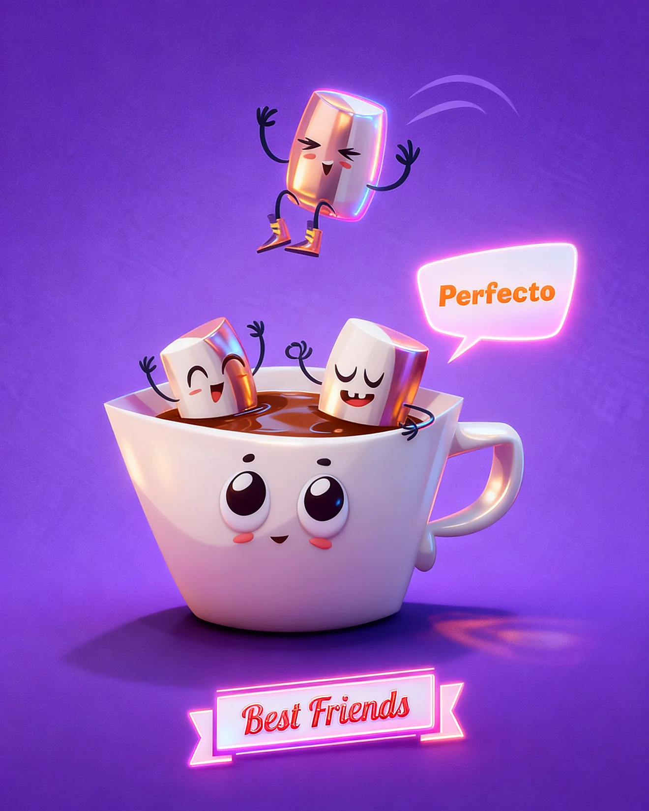 Perfectly Brewed Together virtual Friendship card