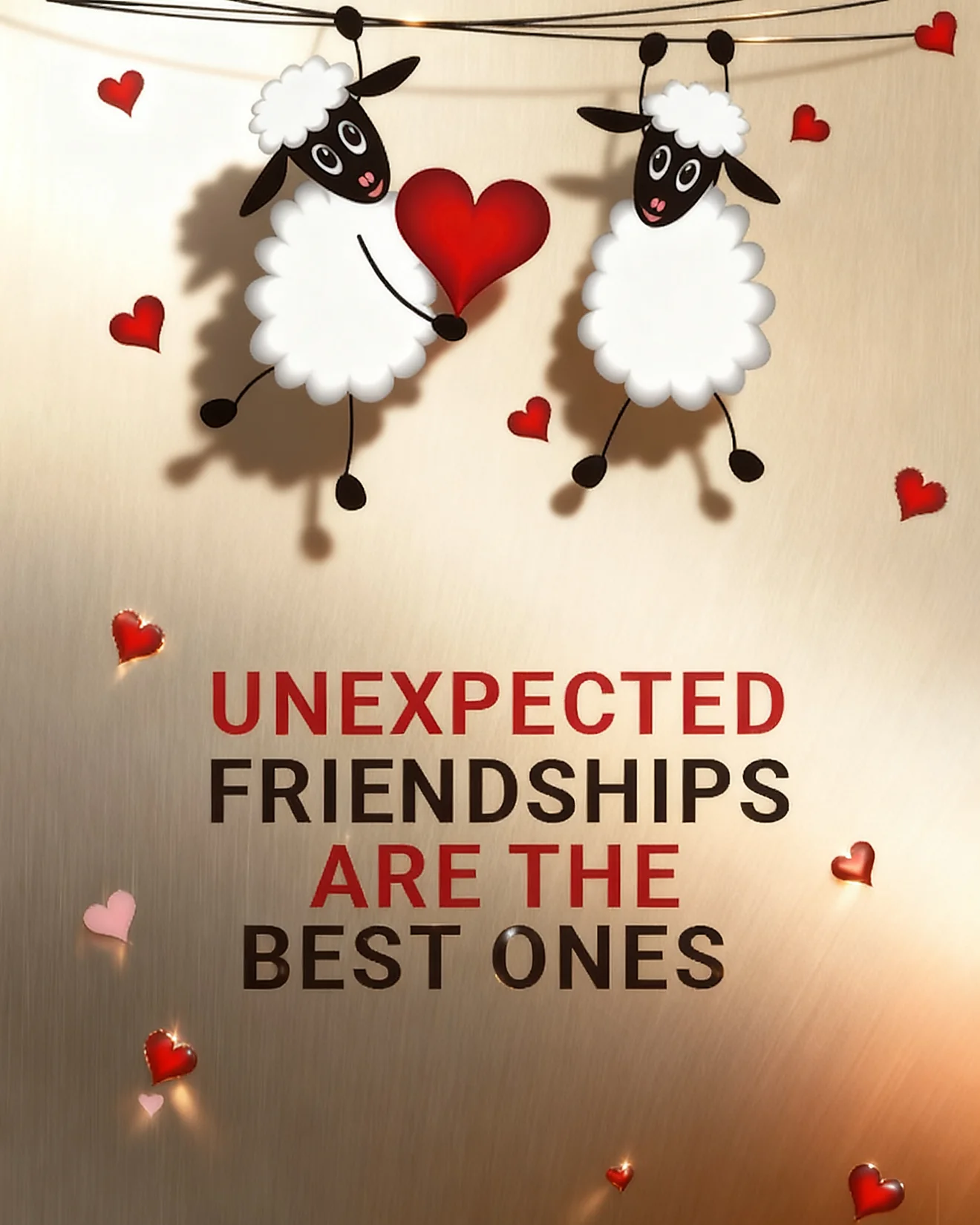 Unexpected Bonds Are Best virtual Friendship card