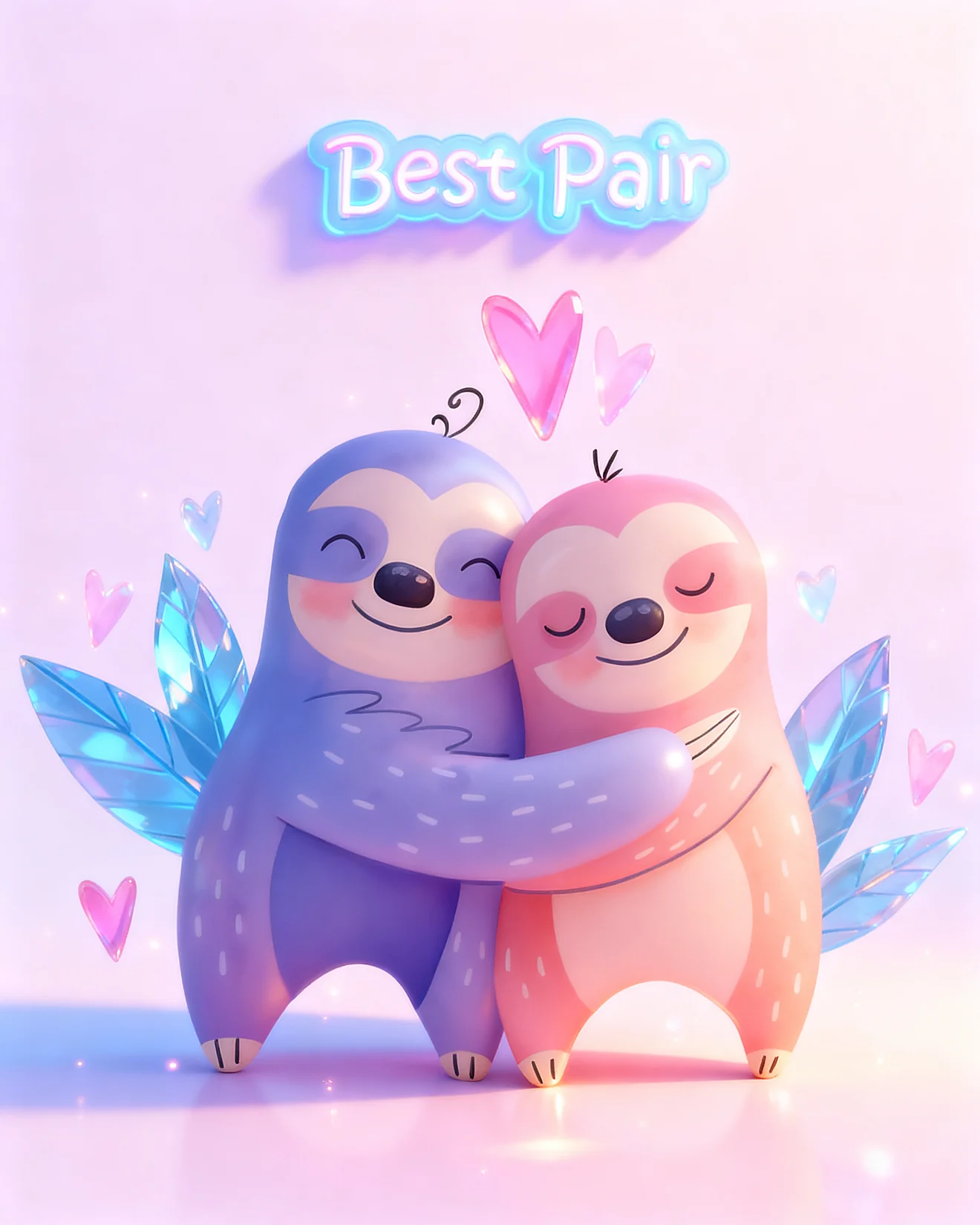 Hugging You Always Friend virtual Friendship card