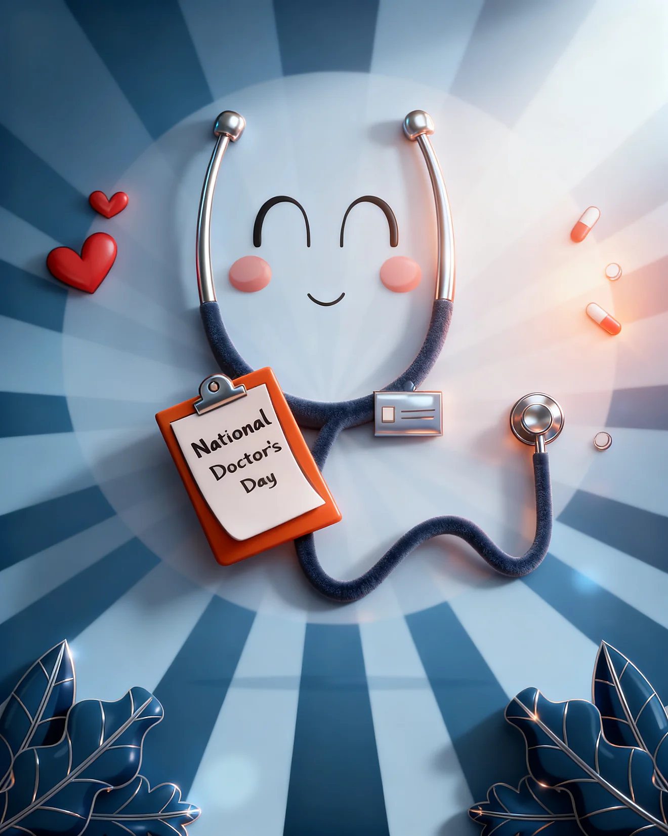 Smiling Stethoscope Loves You