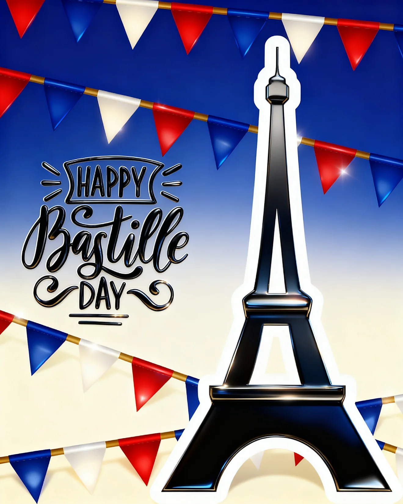 Eiffel Tower Bunting