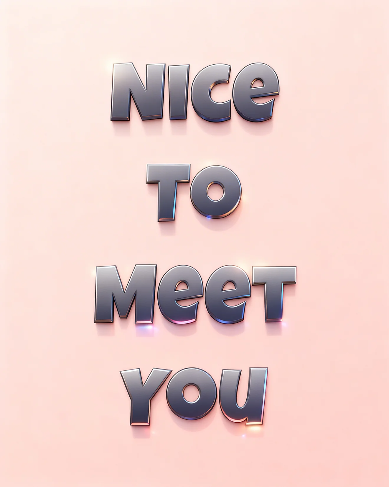 Bright New Connection virtual Nice Meeting You card