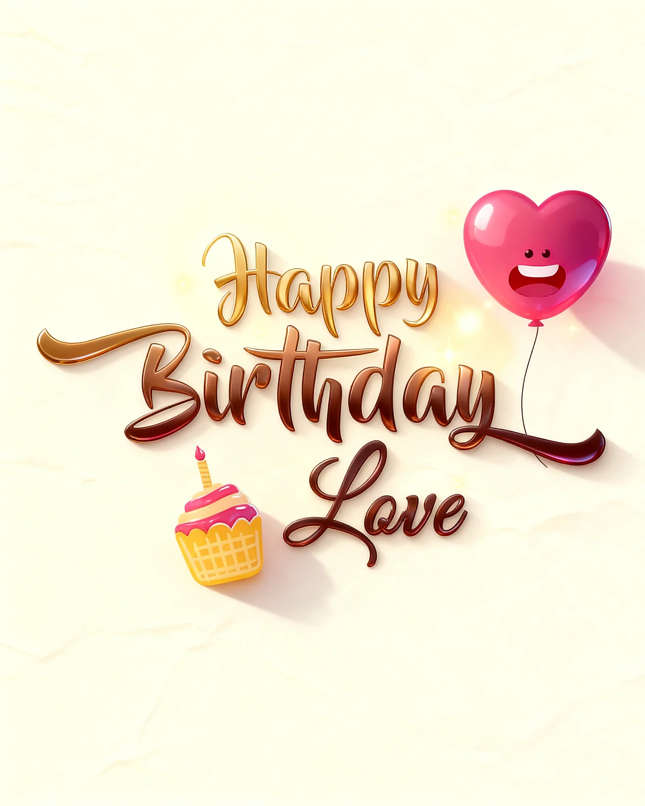 Birthday With Sweet Love virtual Birthday For Her card