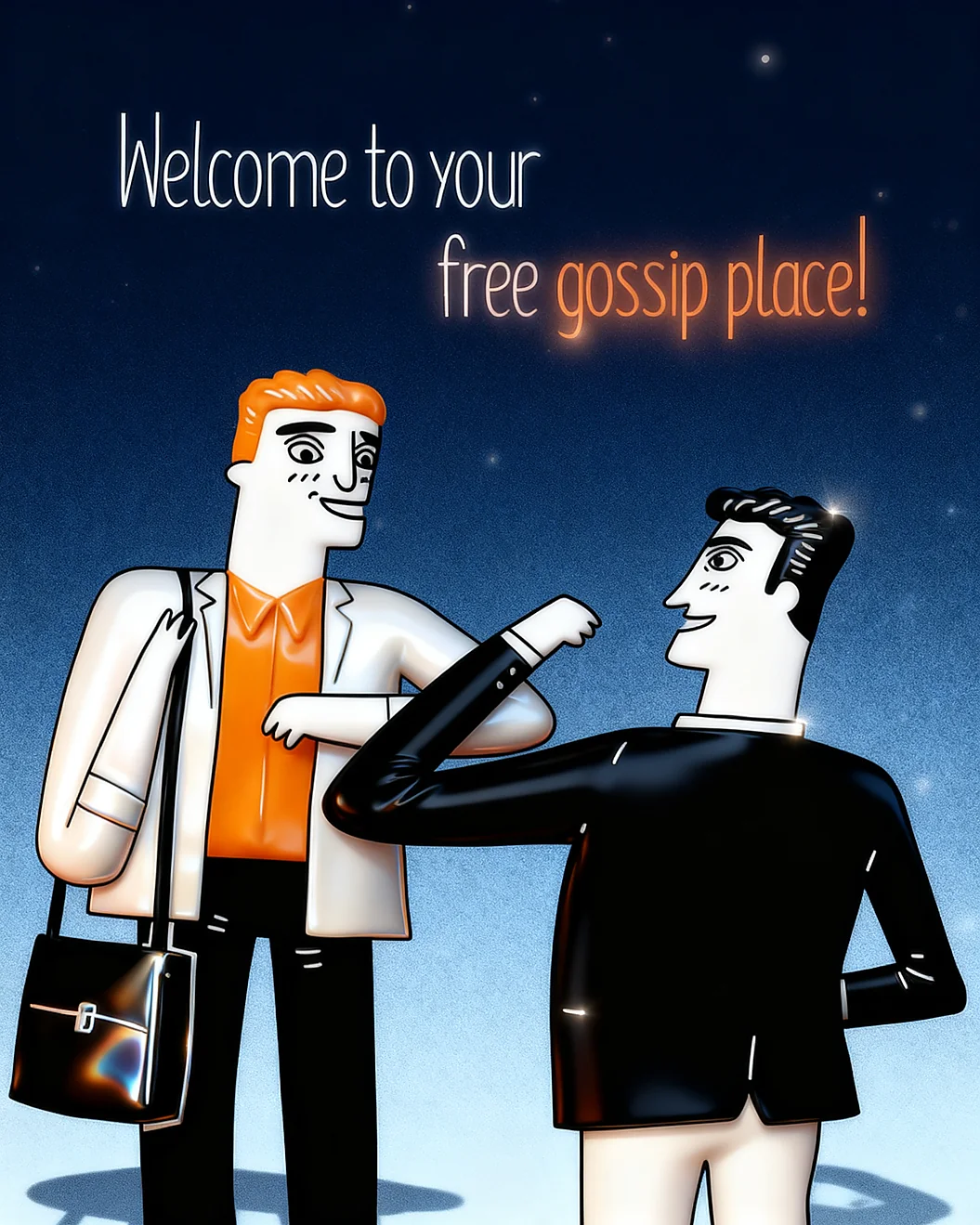 Gossip Place virtual Welcome To The Team card